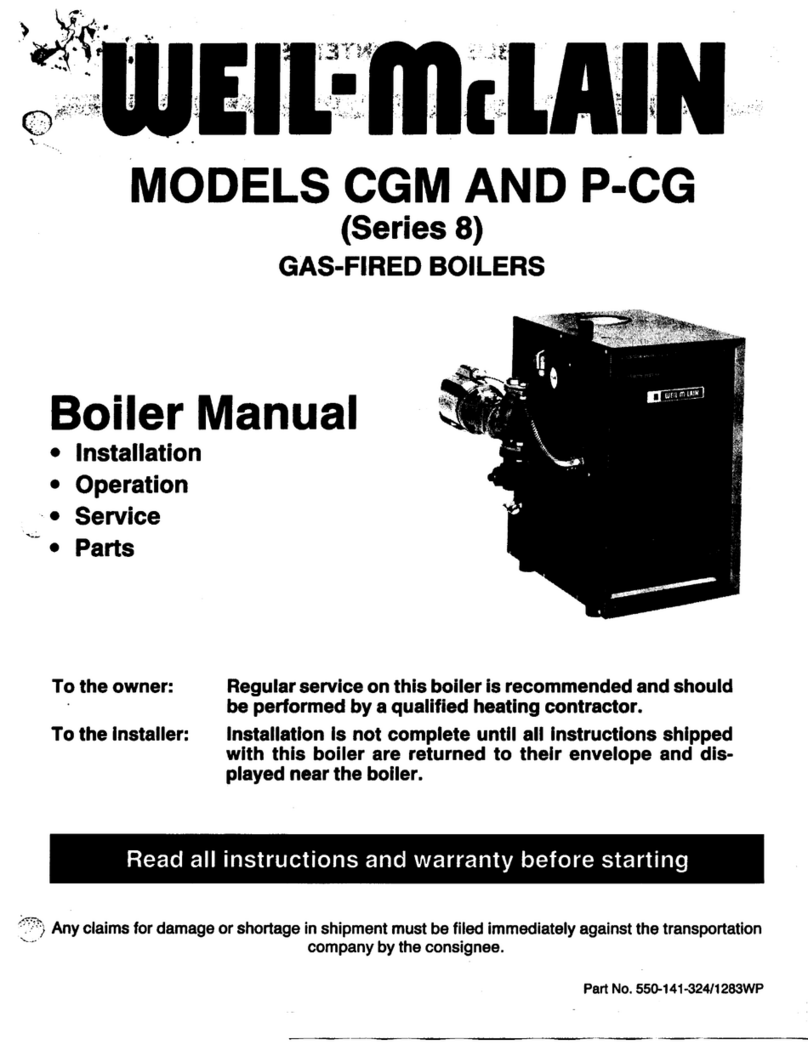 Weil-McLain CG Series 10 owner's manual