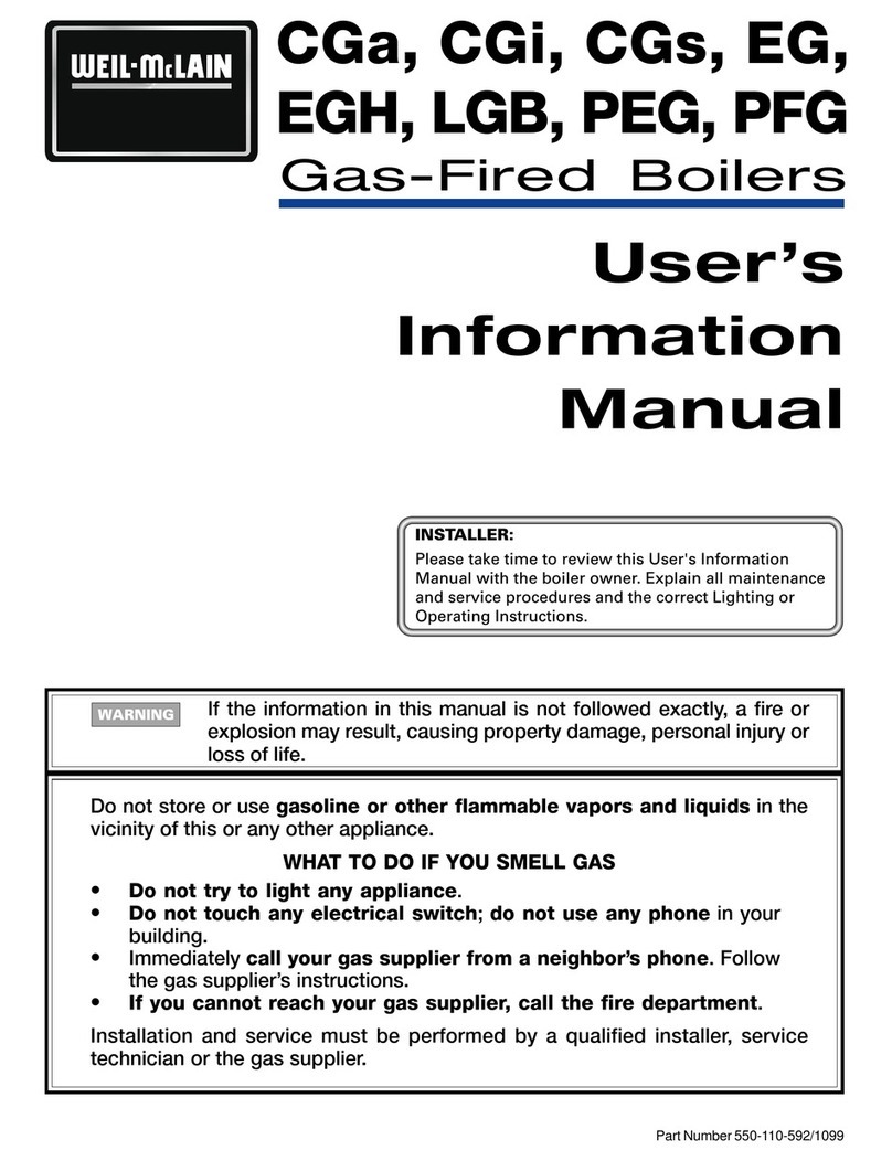Weil-McLain CGA User's information manual Weil-McLain CGA User's information manual