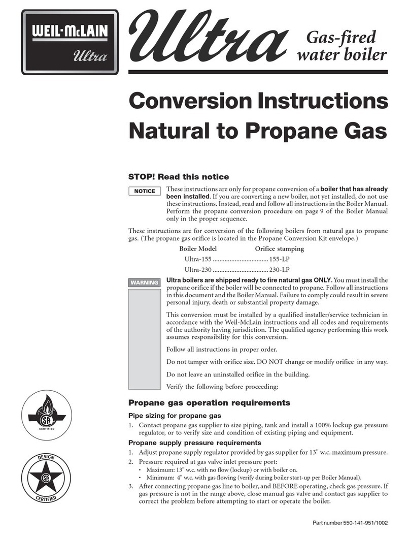 Weil-McLain Ultra Electric Water Heater Conversion instructions