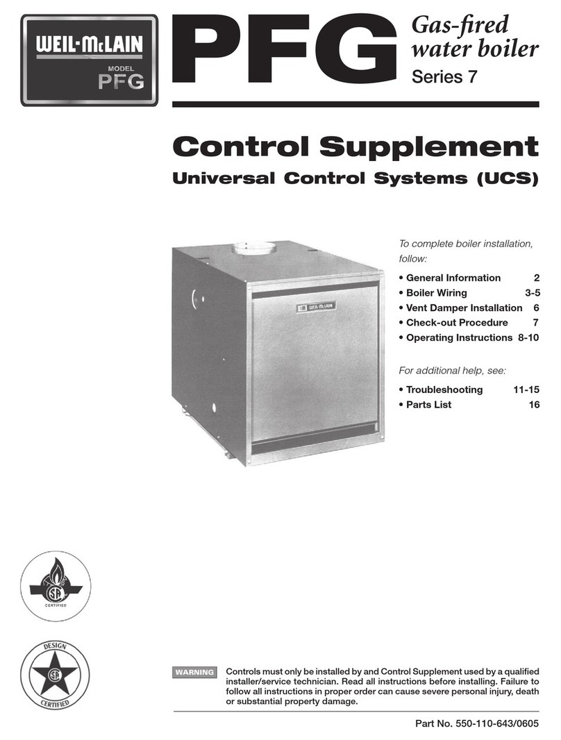 Weil-McLain SERIES 7 PFG Control supplement