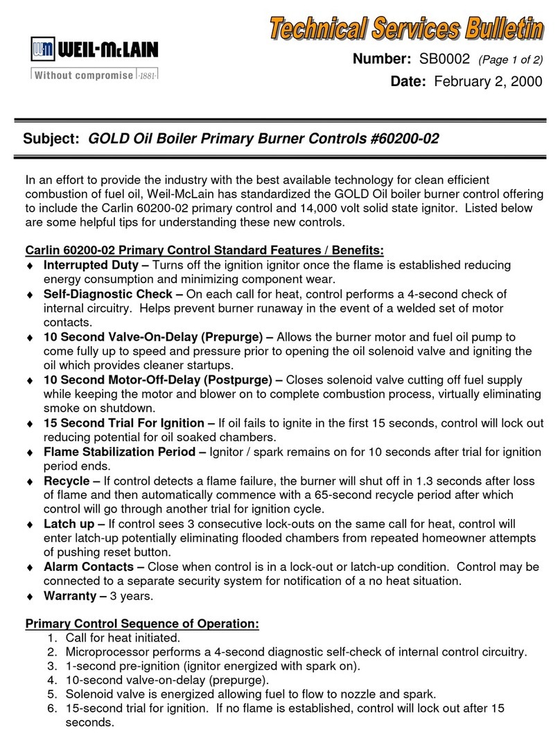 Weil-McLain SB0002 Service manual