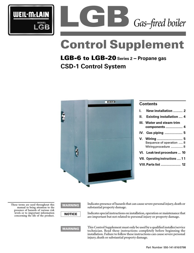 Weil-McLain LGB 6-20 Series Use and maintenance manual Weil-McLain LGB 6-20 Series Use and maintenance manual
