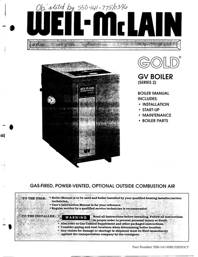 Weil-McLain Gold Series 2 owner's manual