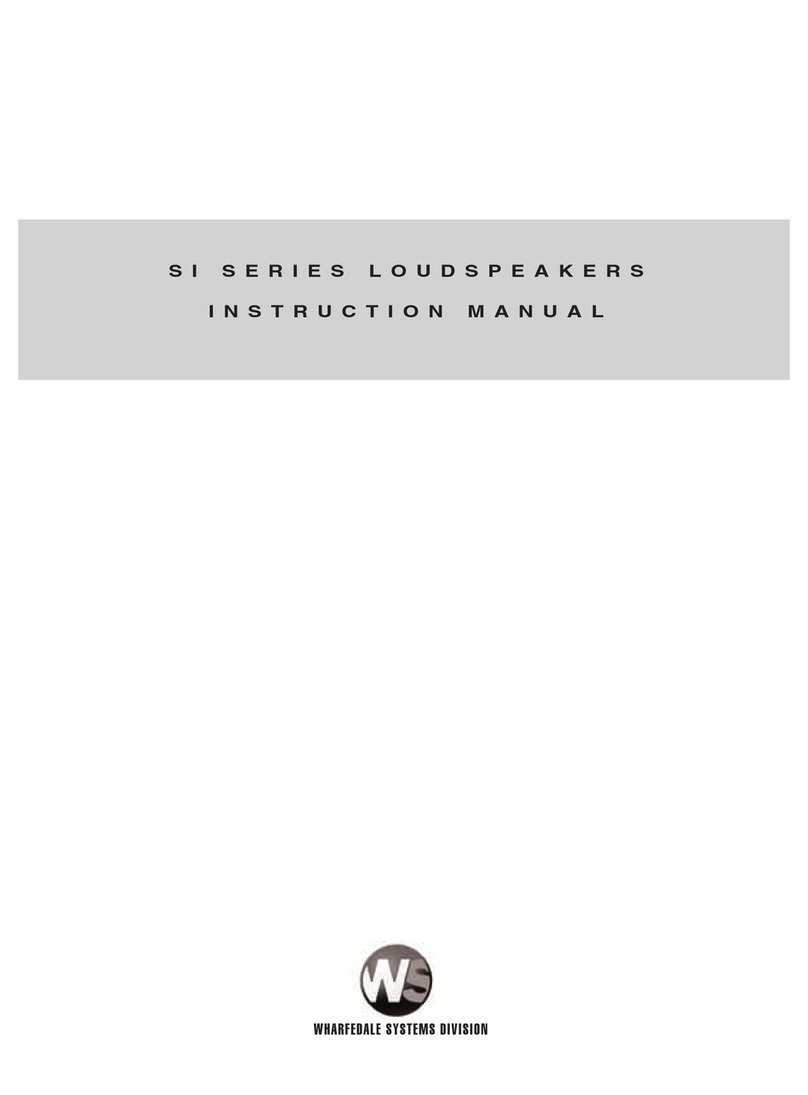 Wharfedale Pro SI Series user manual Wharfedale Pro SI Series user manual