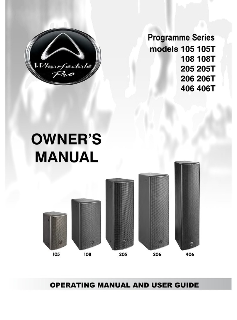 Wharfedale Pro 105T owner's manual
