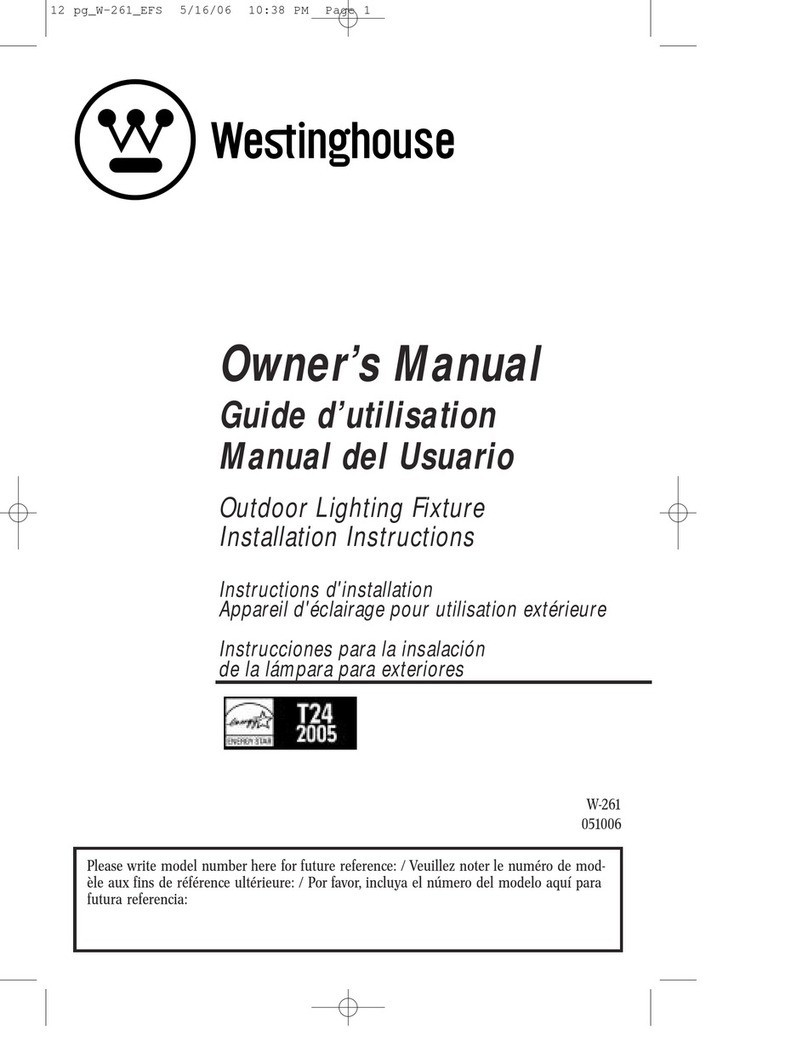 Westinghouse W-261 owner's manual