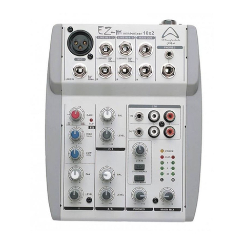 Wharfedale Pro EZ-M mini-mixer 10x2 User manual Wharfedale Pro EZ-M mini-mixer 10x2 User manual