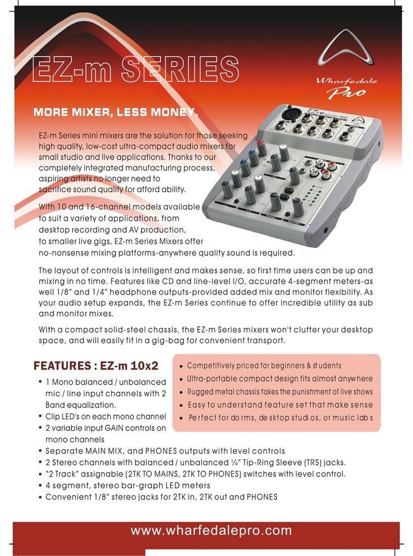 Wharfedale Pro EZ-M mini-mixer 10x2 brochure