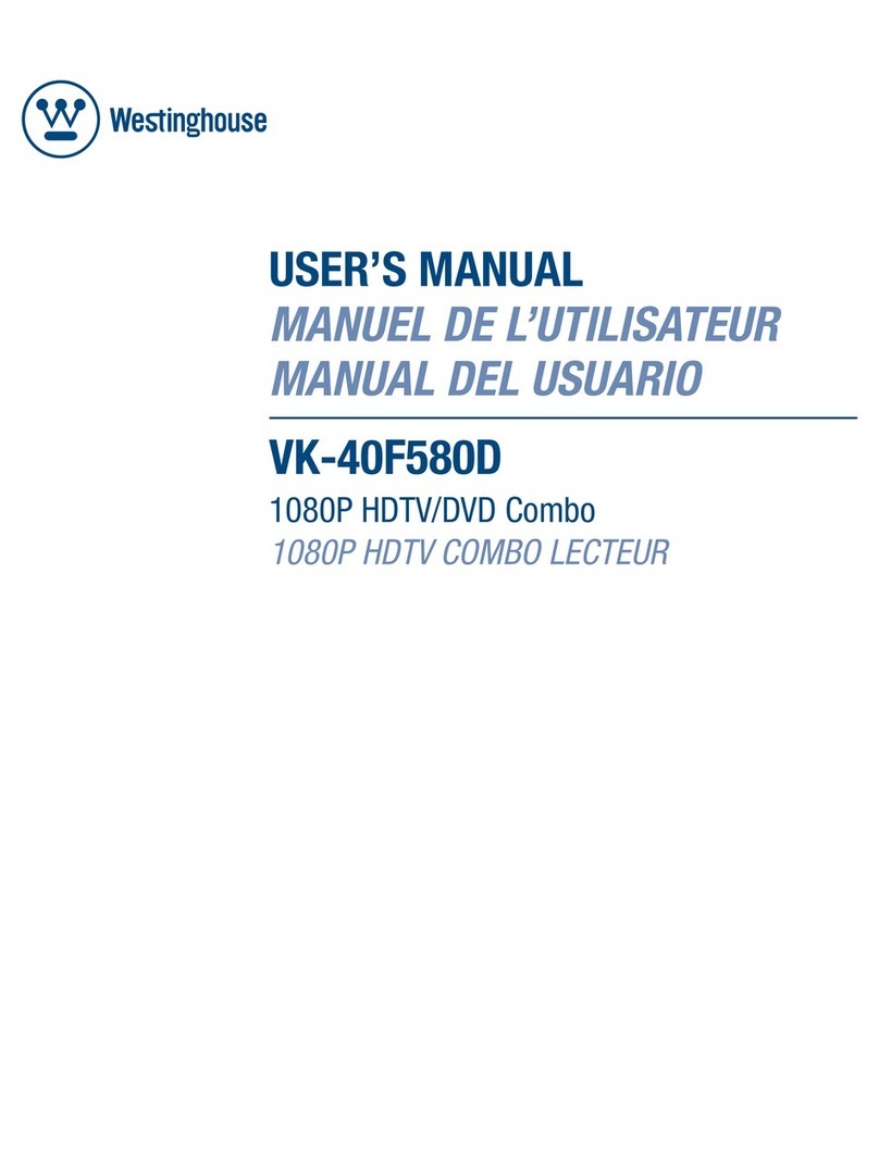 Westinghouse VK-40F580D - 40" LCD TV user manual