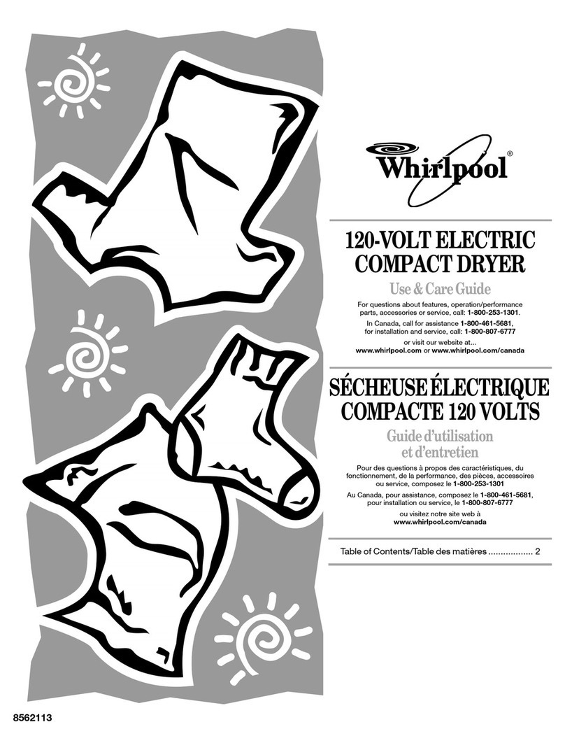 Whirlpool 8562113 User manual