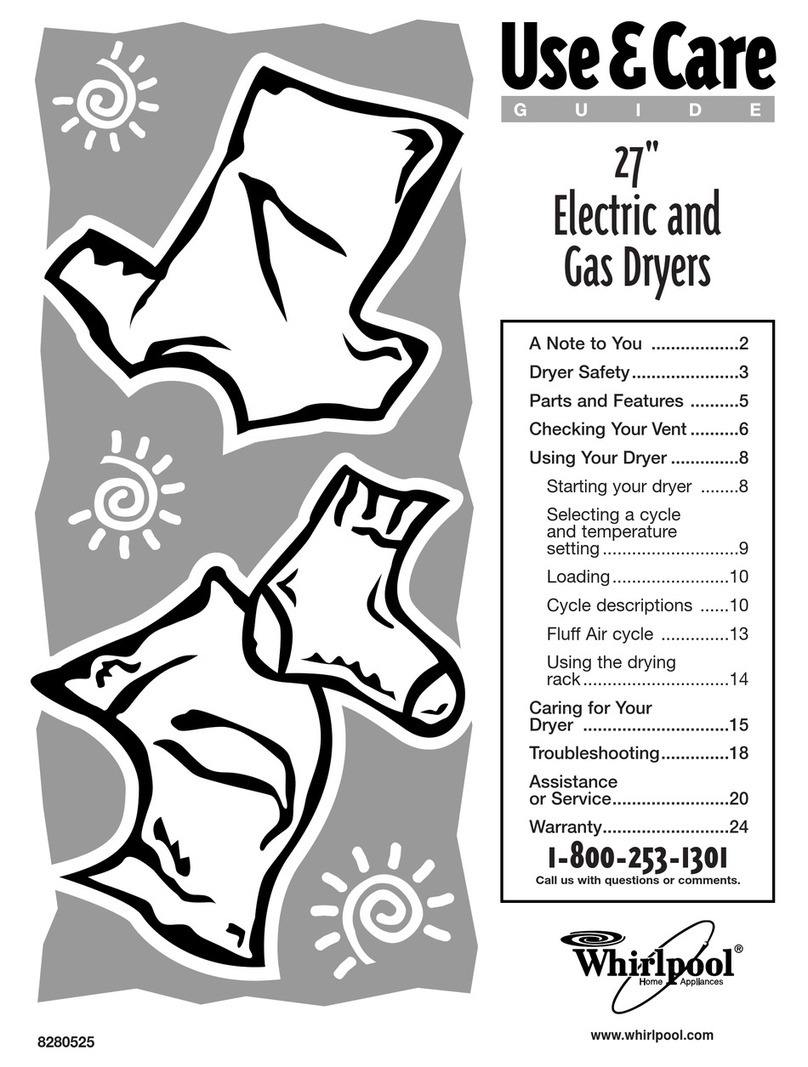Whirlpool 8280525 Use and care guide