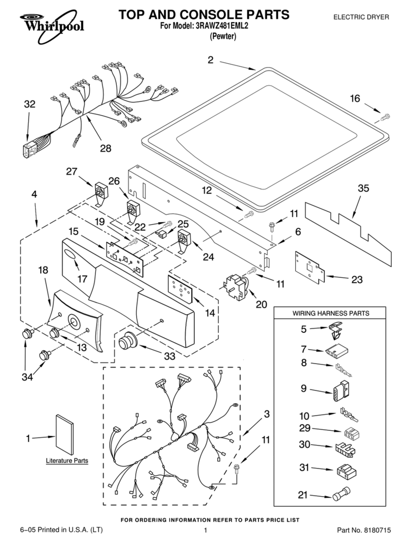 Whirlpool 3RAWZ481EML2 User manual