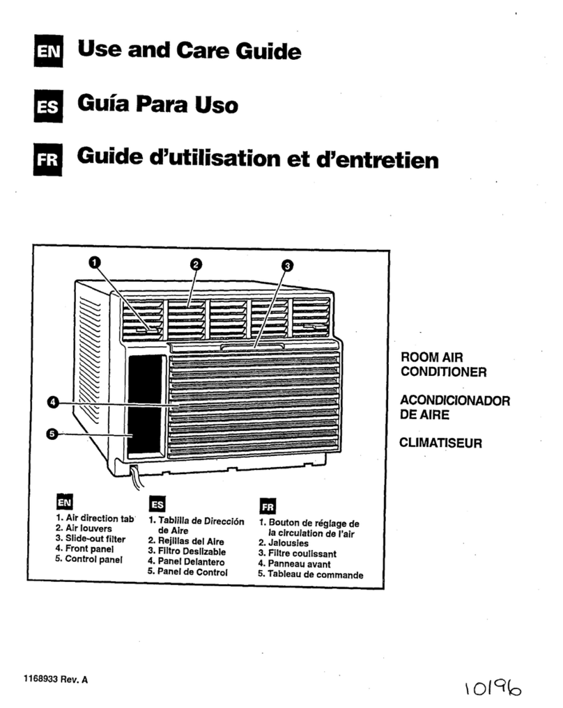 Whirlpool ACM184XE1 User manual