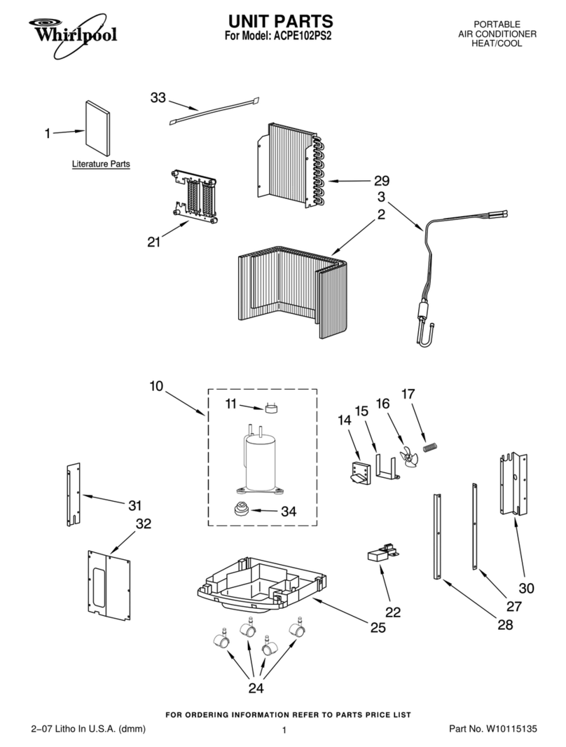 Whirlpool ACPE102PS2 User manual