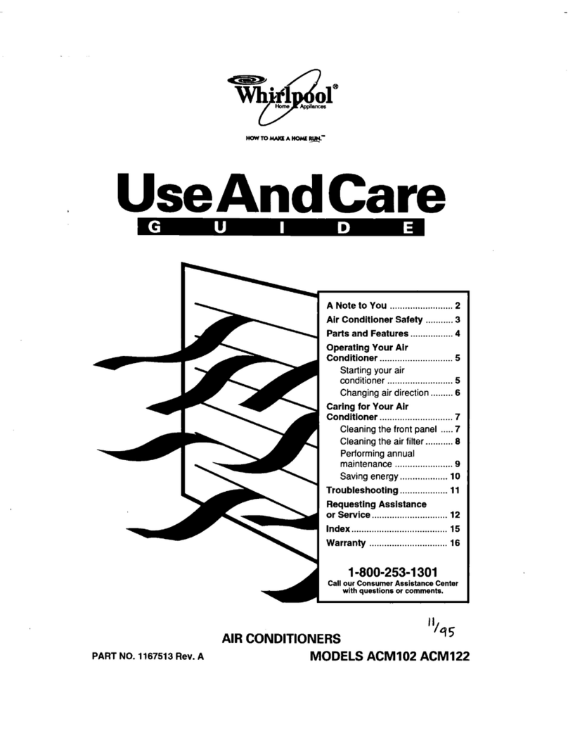 Whirlpool ACM102 User manual Whirlpool ACM102 User manual