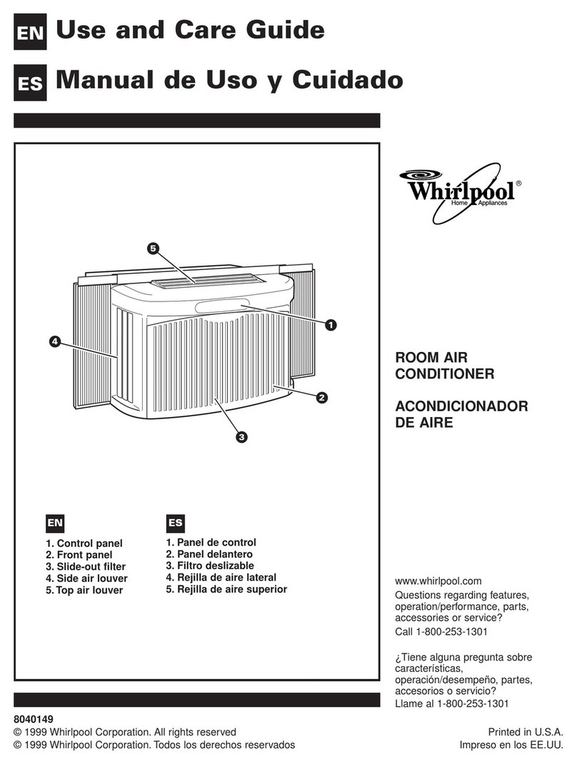 Whirlpool ACG052XJ0 User manual Whirlpool ACG052XJ0 User manual