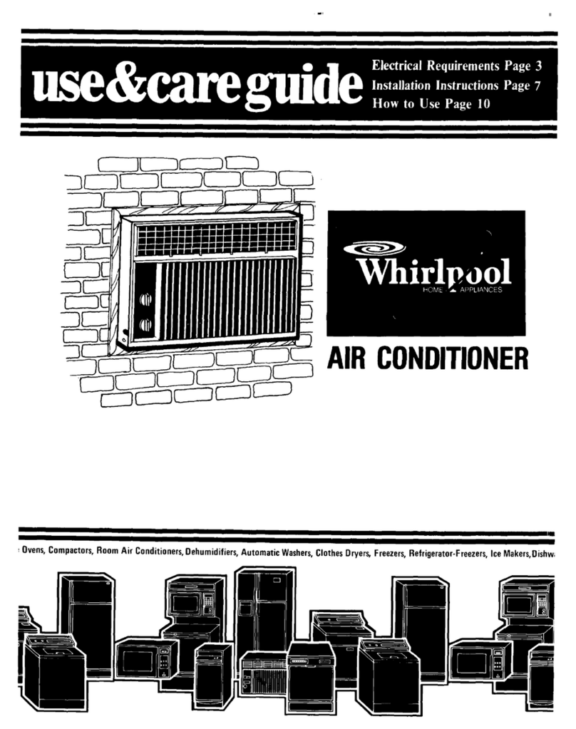Whirlpool ACE184XM0 User manual Whirlpool ACE184XM0 User manual
