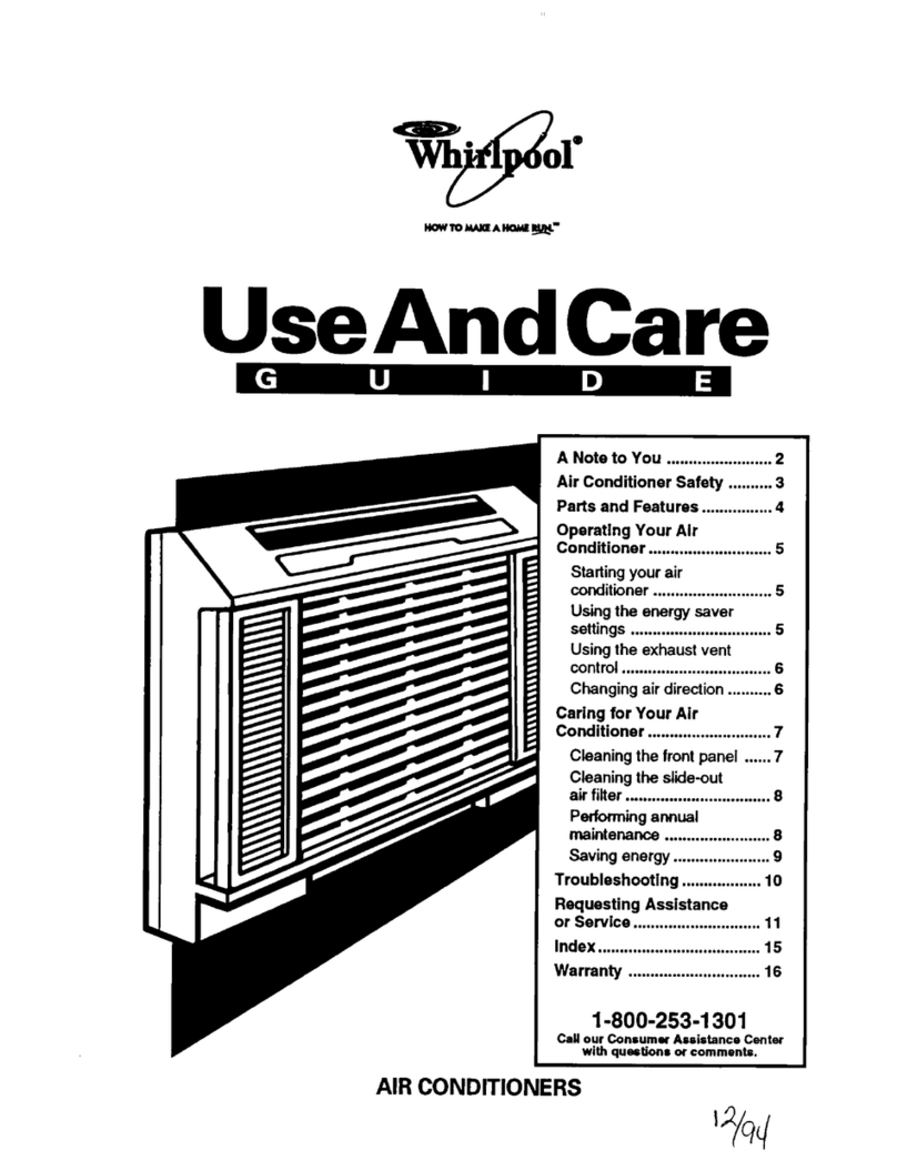 Whirlpool ACE184XD0 Installation instructions