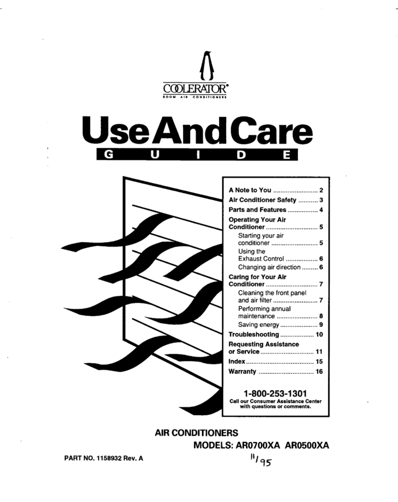 Whirlpool AR0500XA User manual