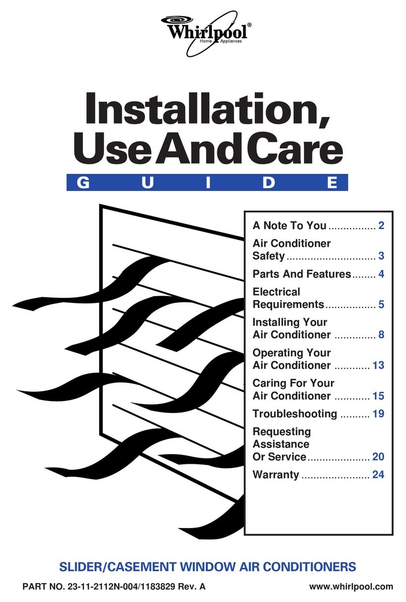 Whirlpool ACS052XH1 User manual Whirlpool ACS052XH1 User manual