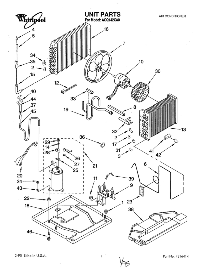 Whirlpool ACQ142XA0 User manual Whirlpool ACQ142XA0 User manual