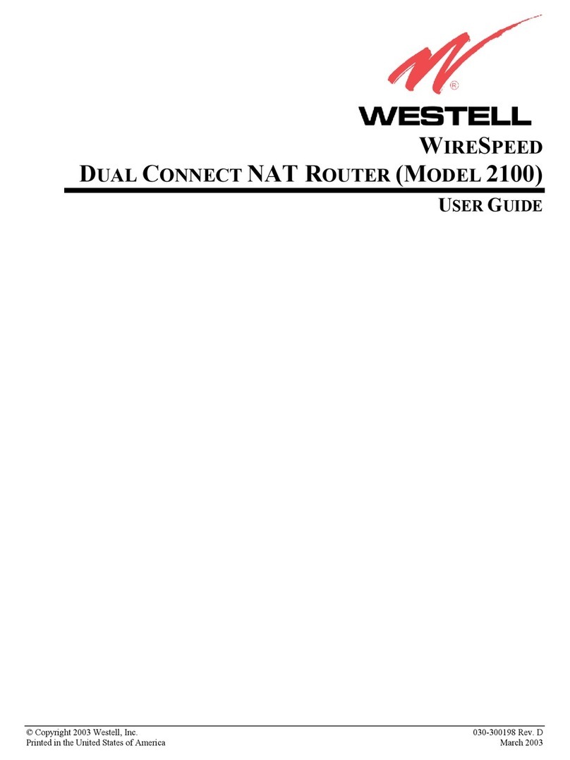 Westell Technologies Wirespeed 2100 user guide