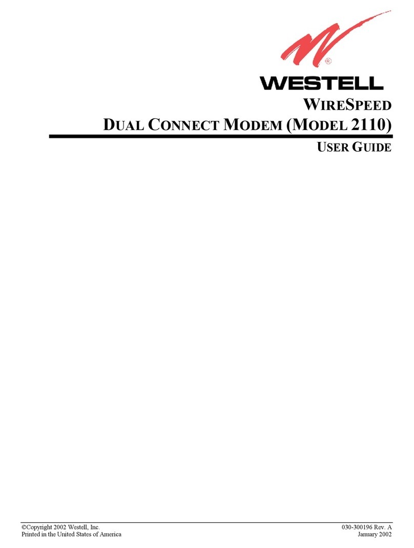 Westell 2110 User manual