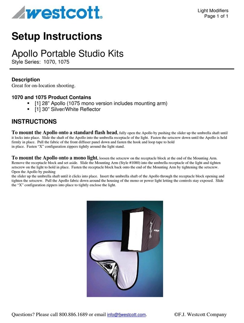 Westcott Apollo 1070 Setup instructions