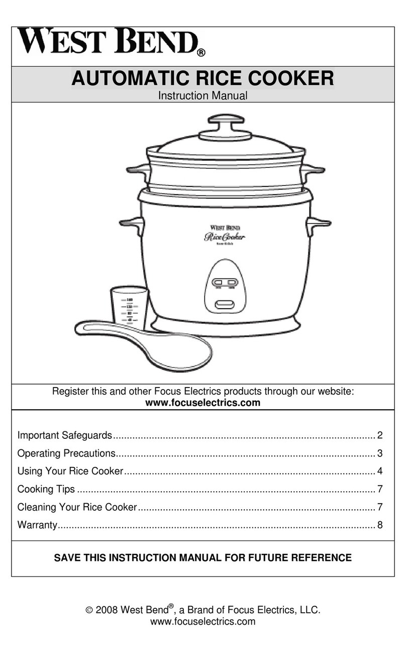 West Bend L5551E instruction manual