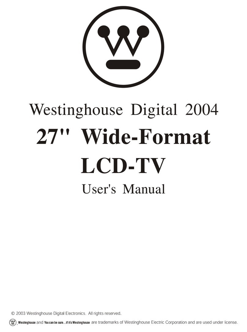 Westinghouse LCD-TV User manual Westinghouse LCD-TV User manual