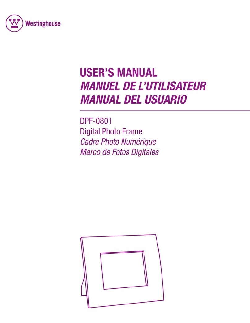 Westinghouse DPF-0801 - Digital Photo Frame user manual