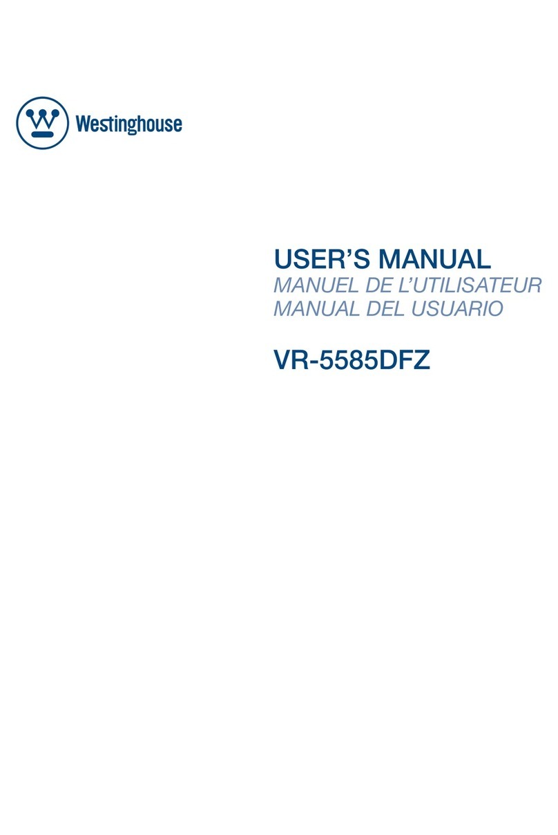Westinghouse VR-5585DFZ User manual Westinghouse VR-5585DFZ User manual