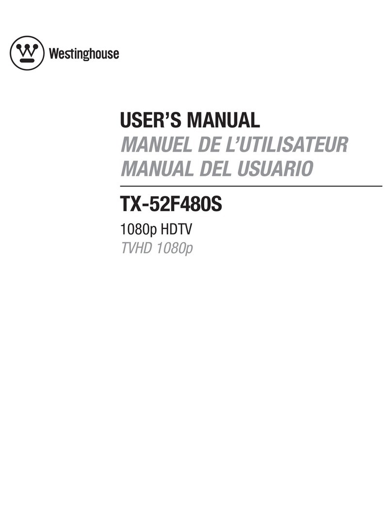 Westinghouse TX-52F480S - 52" LCD TV user manual