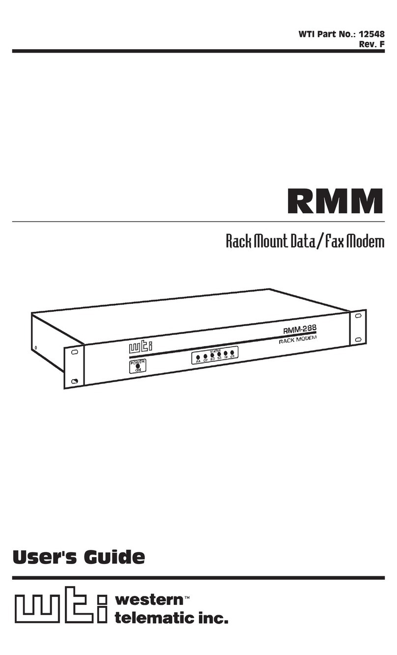 Western Telematic Data/FaxModem user guide