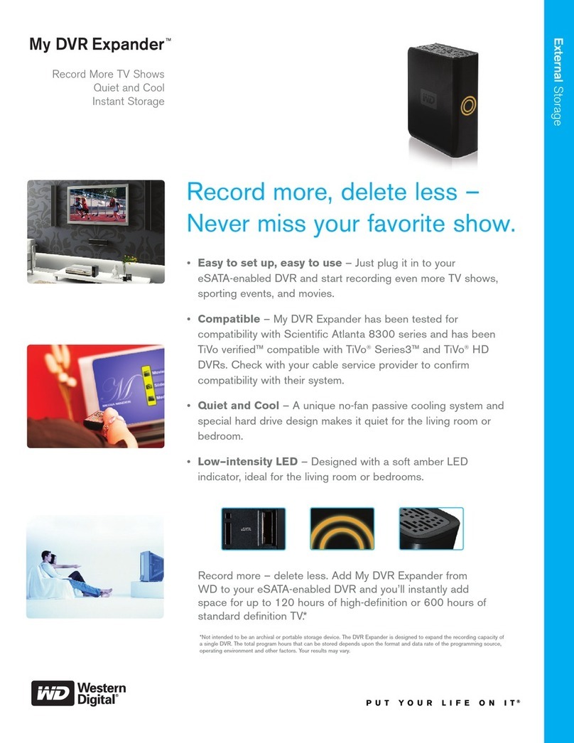 Western Digital My DVR Expander User manual