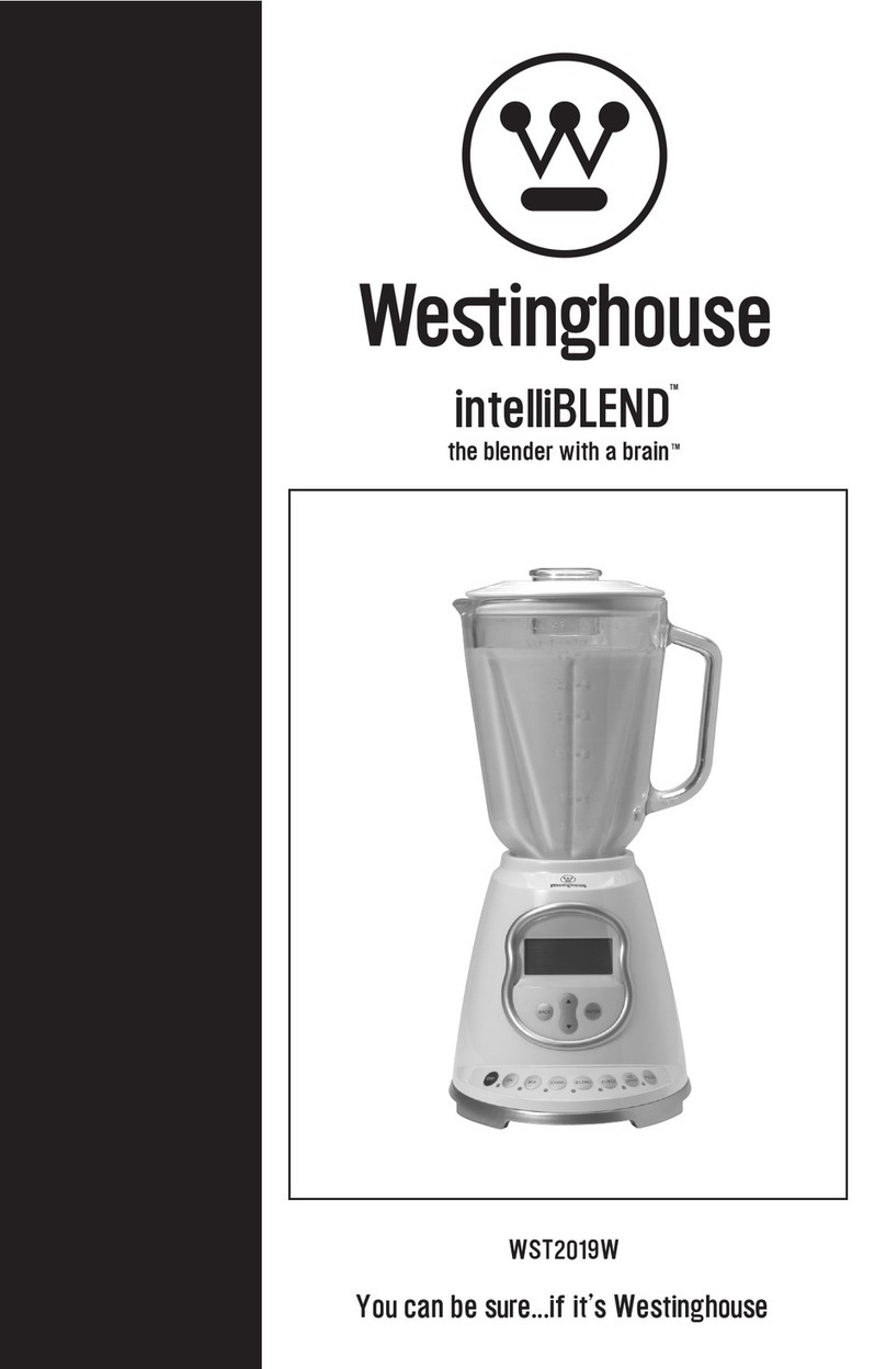 Westinghouse intelliBLEND WST2019W User manual