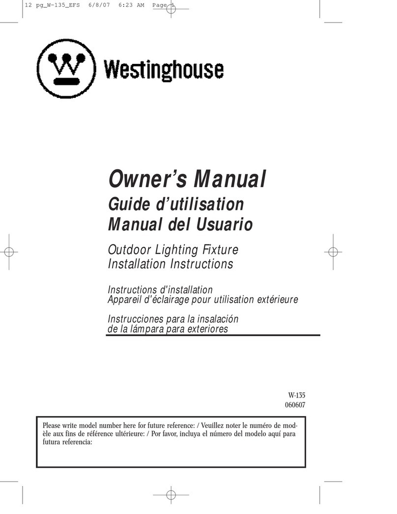 Westinghouse W-135 owner's manual