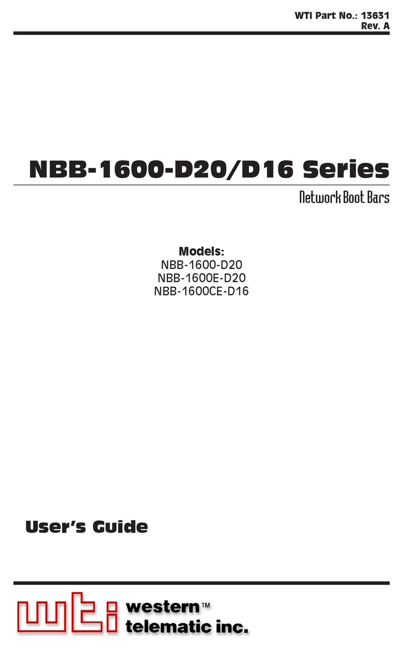 Western Telematic NBB-1600-D20, NBB-1600E-D20, N user guide