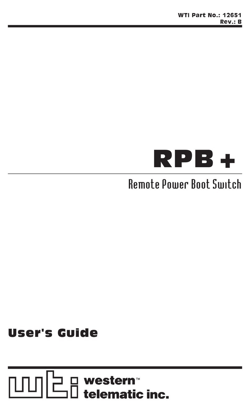 WTI 12651 User manual