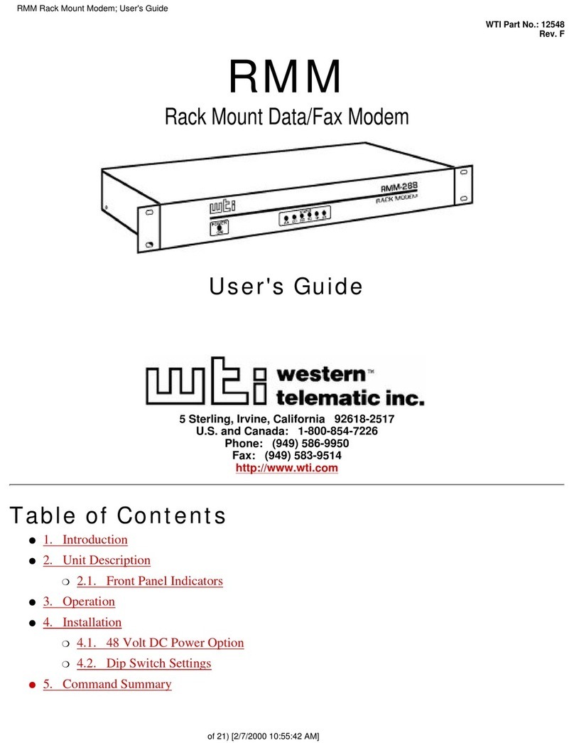 WTI RMM-288 user guide