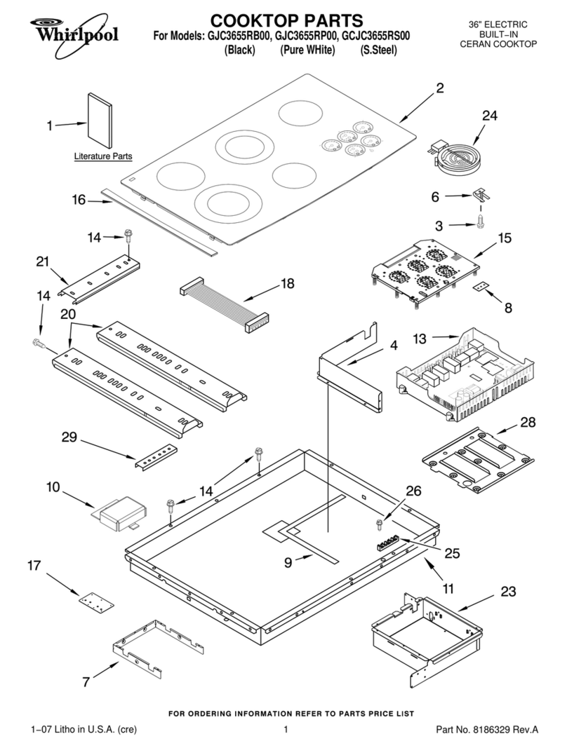 Whirlpool GCJC3655RS00 parts list