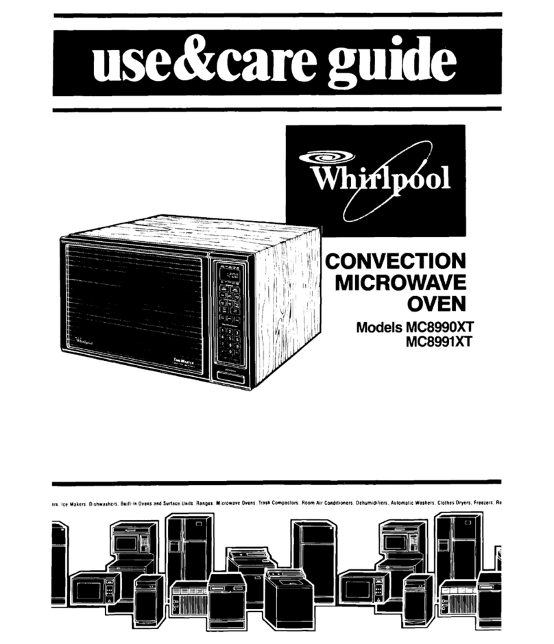 Whirlpool MC8990XT Use & care guide
