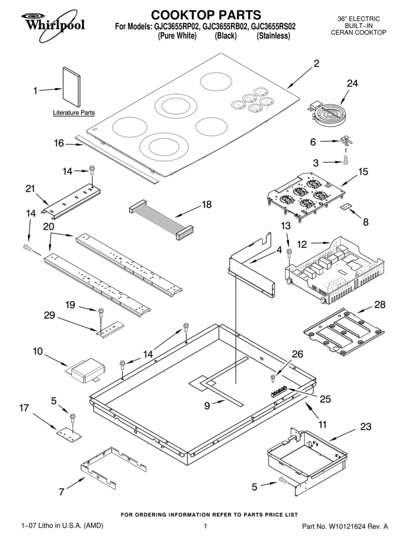 Whirlpool GJC3655RB02 parts list Whirlpool GJC3655RB02 parts list