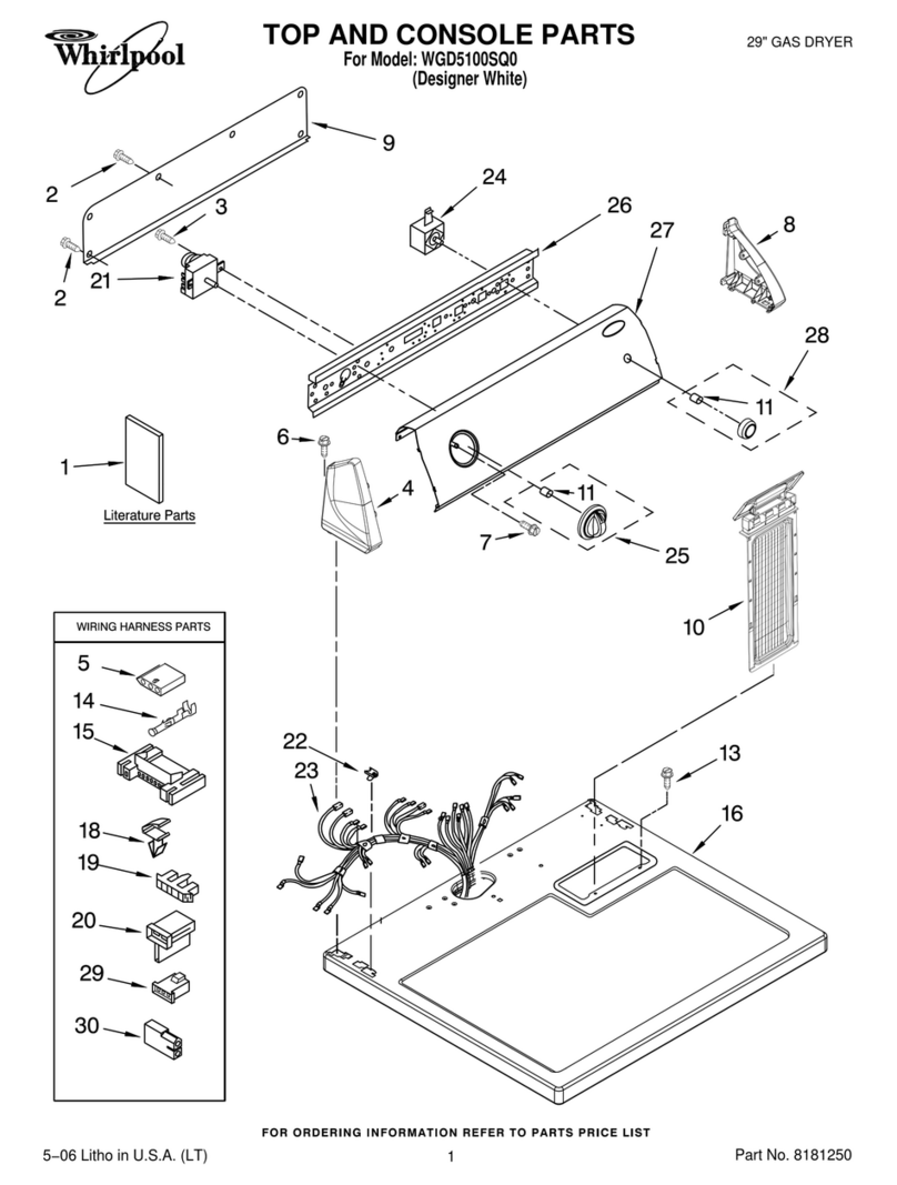 Whirlpool WGD5100SQ0 parts list