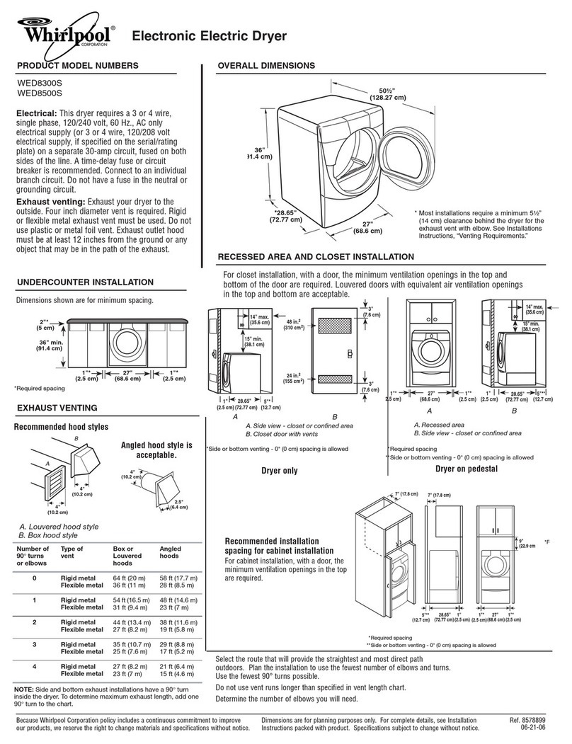 Whirlpool Duet Sport WED8300S Manual