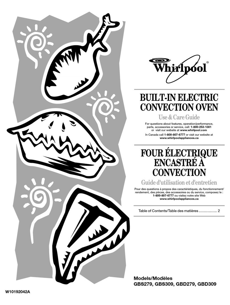 Whirlpool GBD279 Use & care guide
