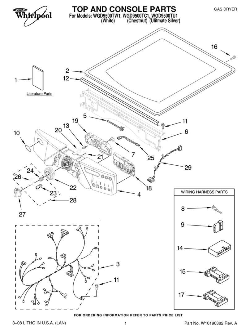 Whirlpool WGD9500TC1 User manual