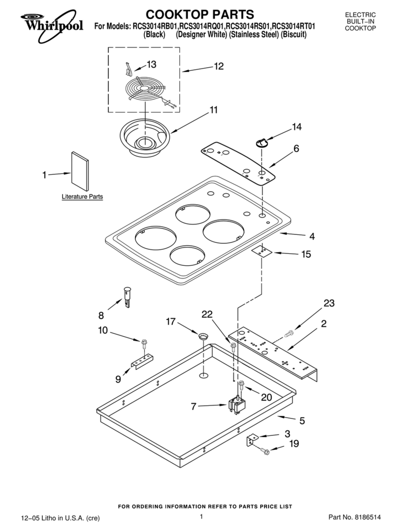 Whirlpool RCS3014RB01 User manual
