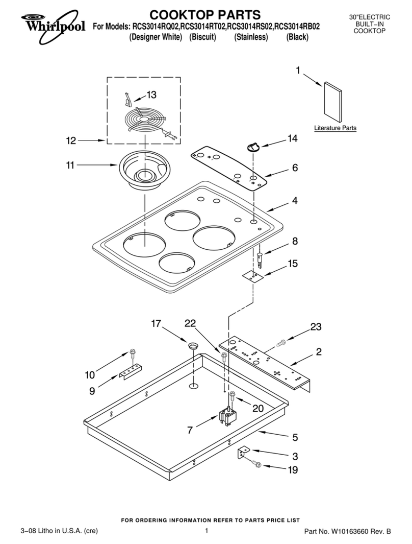 Whirlpool RCS3014RB02 parts list