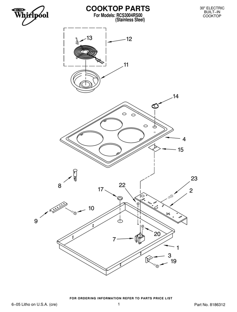 Whirlpool RCS3004RS01 parts list